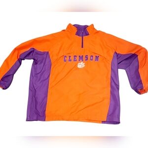 Clemson University Cadre 1/4 Zip Pullover Lightweight Jacket Mens Size XXL
